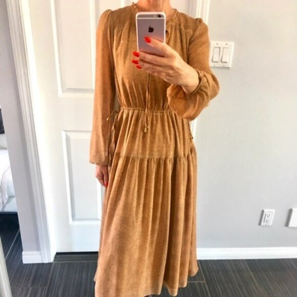 Mink Pink Midi,long sleeve, boho dress size small - Picture 1 of 16